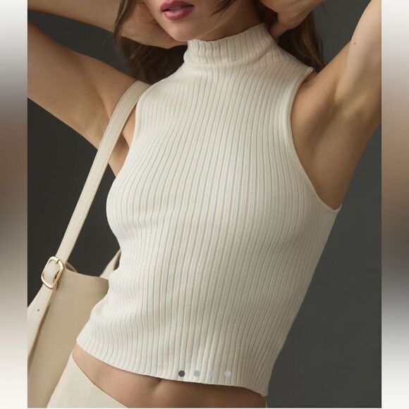 Reformation Tallulah Ribbed Sweater Tank - Picture 2 of 4